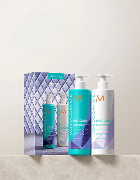 Moroccanoil Blonde Perfecting Purple Duo 500ml