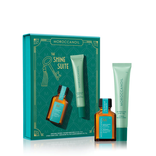 Moroccanoil Shine Suite-  Mint Tea Lip Balm Gift Set