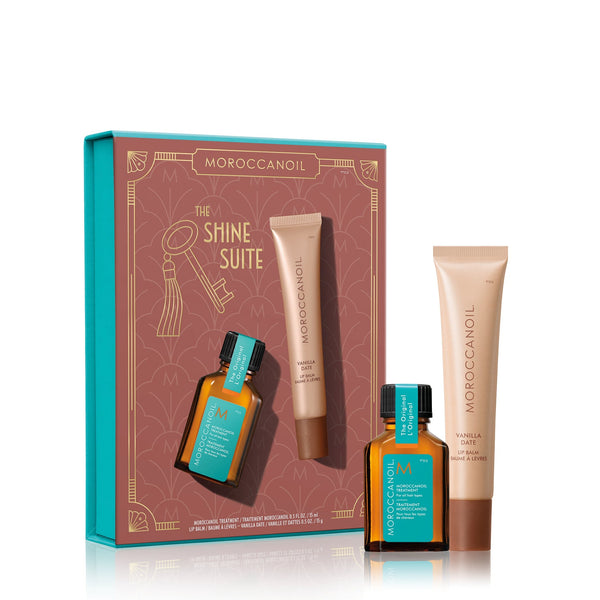 Moroccanoil Shine Suite - Vanilla Date Lip Balm Gift Set