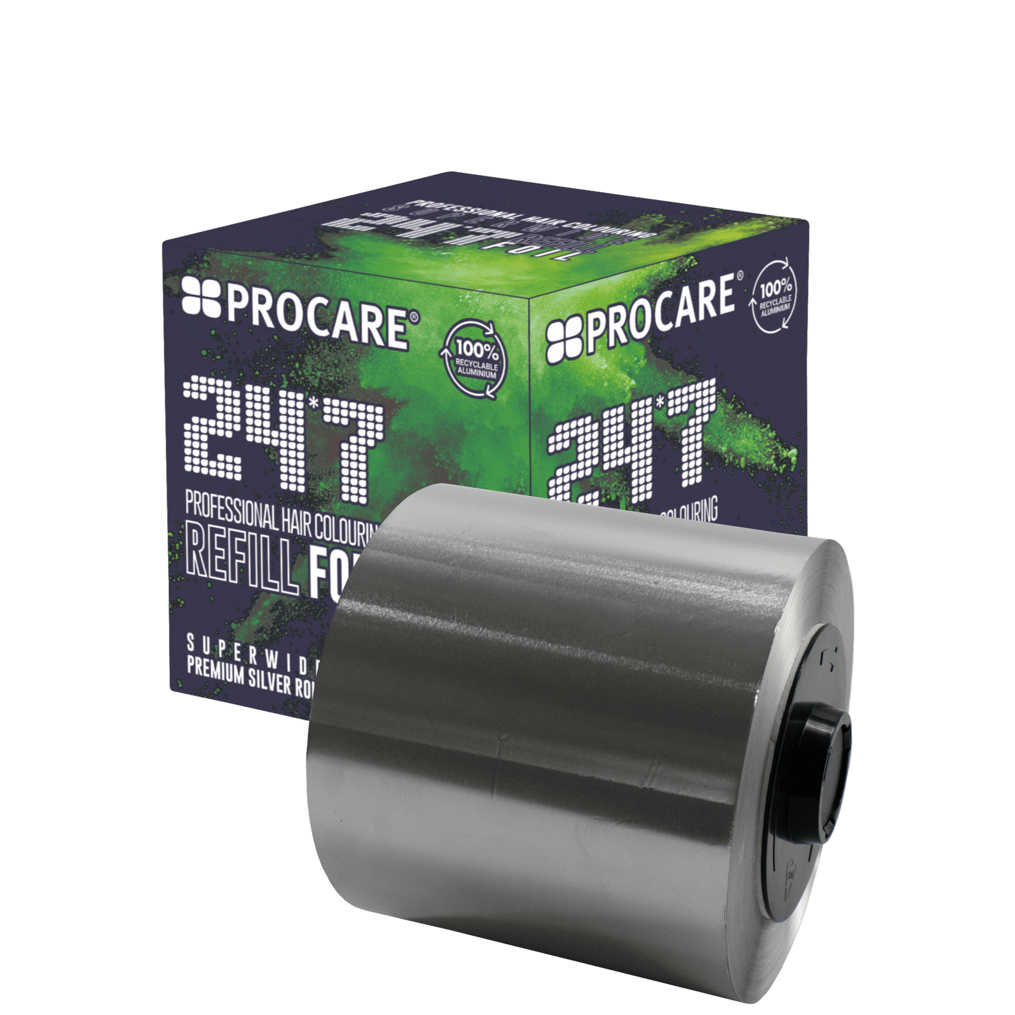 PROCARE PREMIUM SUPERWIDE SILVER 24*7 HAIR FOIL REFILL ROLL - 120MM X 450MTR