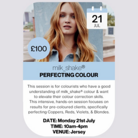 milk_shake® Perfecting Colour - Jersey 21st July 2025 xxx